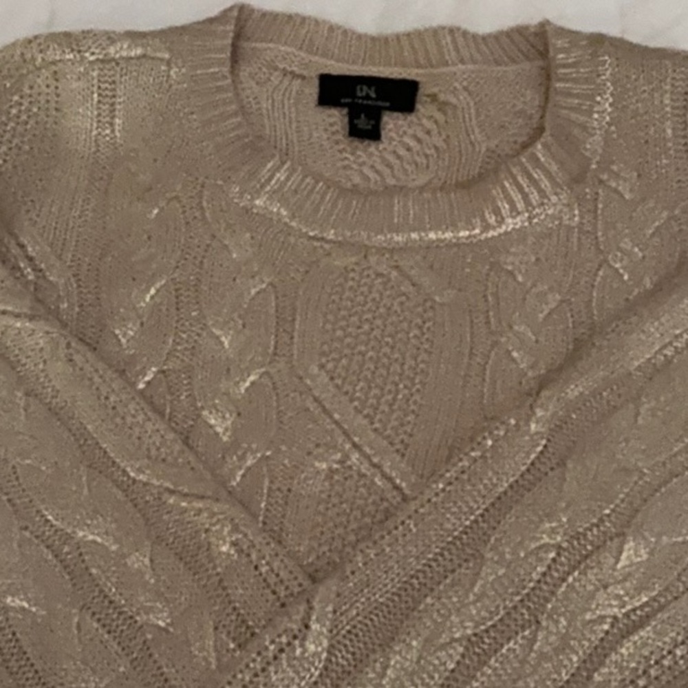 Gold Cable Sweater